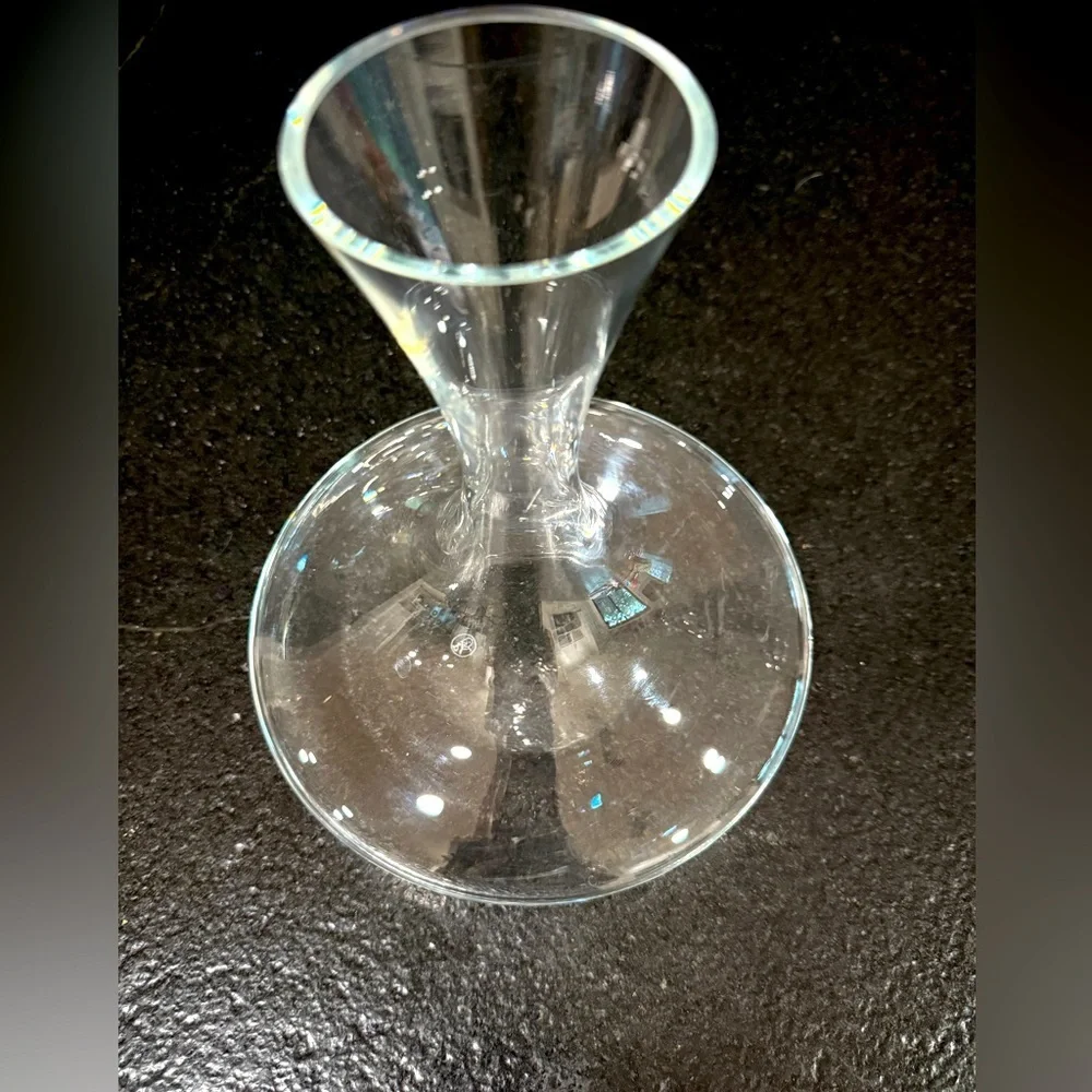 Wine Enthusiast Hand-Blown Glass Wine Decanter – Modern Design – Made in Poland